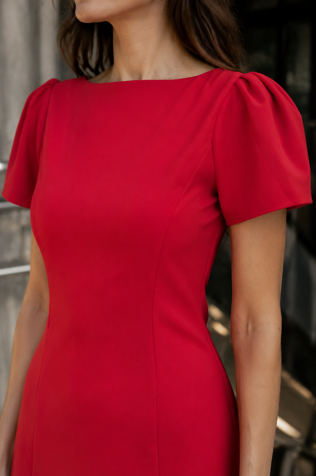 Kırmızı Olivia Dress – Balon Kol Kırmızı Mini Elbise – Ürün Görünümü 03 Kırmızı Olivia Dress - Balon Kol Kırmızı Mini Elbise ürün görünümü 3